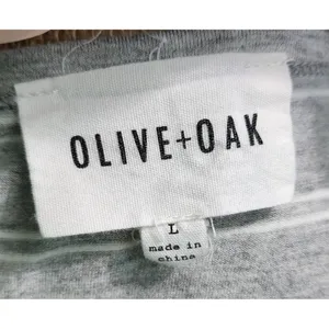 OLIVE+OAK Dress Womens Size Large Blue Striped Sleeveless‎ VNeck Modern Summer thumbnail 4