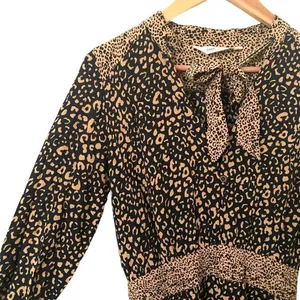 ZARA Leopard Print Mini Dress Sz Sm‎ thumbnail 3
