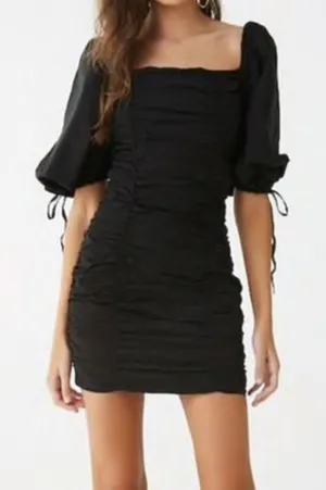 ALPHA & OMEGA Ruched‎ Mini Dress NWT thumbnail 1