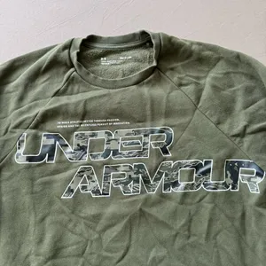 Under Armour Rival Fleece Camo Script Crew Sweatshirt thumbnail 6