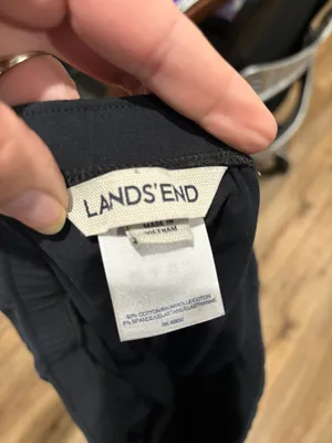 Lands End Black Skirt w/Built in Shorts, Sz XL thumbnail 3
