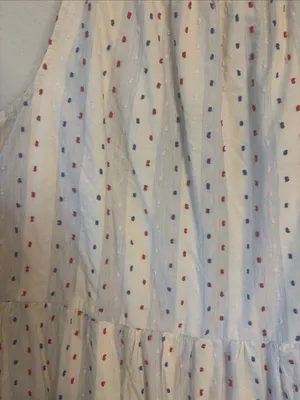 LOFT White Midi Sundress with stripes and Multicolor Dot embroidered Print thumbnail 6