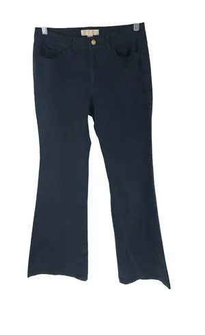 Michael Kors Womens Jeans Flare Stretch Dark Wash Blue Size 8 thumbnail 1