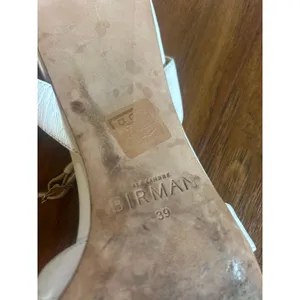 ALEXANDRE BIRMAN *IMPERFECT* Nelly Square Toe Sandal in White Shoes Size 39 9 thumbnail 8