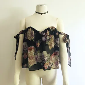 Floral Off Shoulder Boho Top thumbnail 1