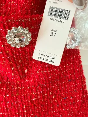Anthropologie Maeve The Colette Crop Wide-Leg Pants: Tweed Edition, Size 27 thumbnail 9