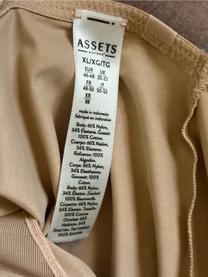 SPANX ASSETS Nude Shapewear Bodysuit Molded Cups Convertible Straps XL thumbnail 6