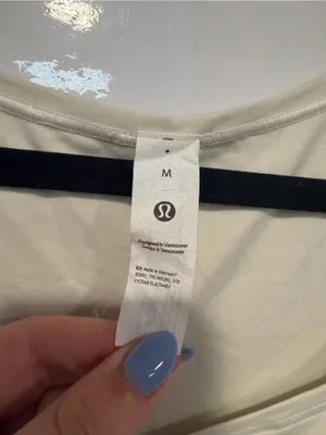 Lululemon Square Neck Wundermost Cream Tank Bodysuit thumbnail 2