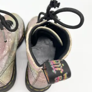 Dr Martens Womens‎ Combat Boots Size 5 Glitter Punk Rave Alt Festival Goth thumbnail 7