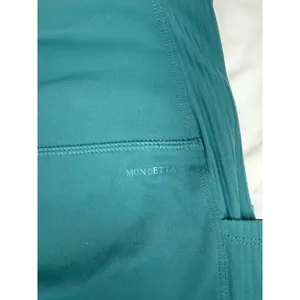 Mondetta Performance Luxury Green Ribbed Side Pocket‎ Leggings Womens XL thumbnail 4