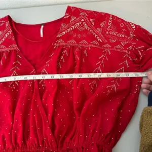 Free People Counting Stars Peasant Blouse‎ XS thumbnail 8