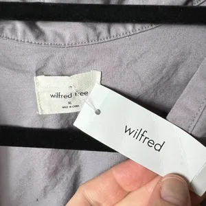 Wilfred free button down shirt relaxed purple slate women’s size‎ XL NWT thumbnail 4