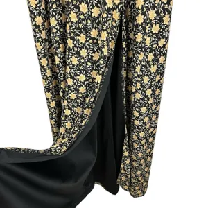 Lulus The Way to Love Dark Floral Print Ruffled Maxi Dress Sz XL Romantic Event thumbnail 9