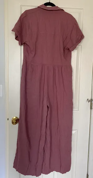 Free People Button up Mauve Jumpsuit 🌿🔮 thumbnail 2