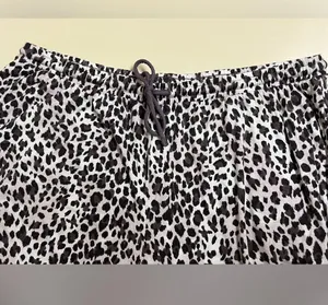 Midnight Women’s Cheetah Print Drawstring Pajama Pants - Size Large - VGUC thumbnail 4