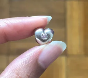 Pandora Sterling Silver Heart Charm thumbnail 1