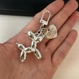 Balloon Dog Car Keychain for Men Women Love Heart Keychain Charm Bag Charm thumbnail 5