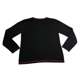 Women's Merry Christmas Crewneck Pullover Knit Sweater Size Medium Holidays thumbnail 2