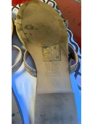 SIZE 9 ALDO Women’s Sandals rose gold summer shoes thumbnail 5