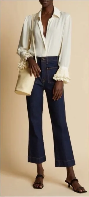 Khaite NEW Raquel Jeans flare size 27 thumbnail 1