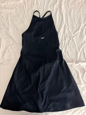 Set active sports body black athletic dress small thumbnail 1