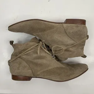 Elizabeth and James Size 8.5 B Bootie E-Camo Lace Around Suede Tan Stone Women’s thumbnail 5