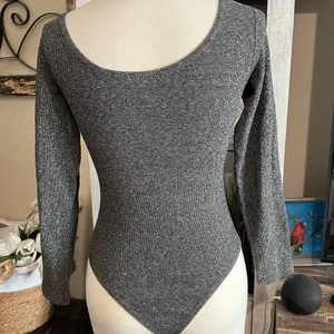 Vintage Harley Davidson Size Medium Bodysuit Leotard Gray thumbnail 1