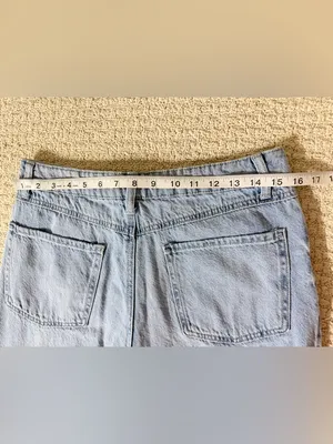 Rewash Light Wash Wide-Leg Jeans thumbnail 3