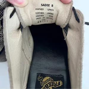 Freebird ‘Sadie’ Beige Snakeskin Embossed Leather Heeled Oxfords, Size 8 thumbnail 9