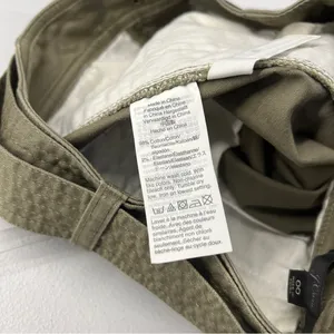 J.‎ Crew Womens High Rise Belted Military Pant Olive Green Utility Pockets 00 thumbnail 10