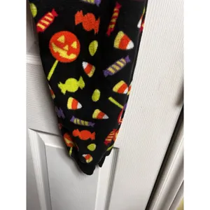Halloween Candy Fleece Pajama Jogger Pants Black XL 16-18 Pumpkins Candy Corn thumbnail 5
