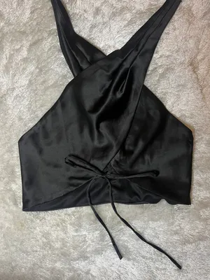 Tic Toc Satin Halter Top thumbnail 3