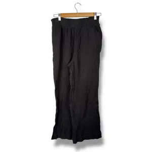Faherty Women's‎ Gauze Smocked Waist Wide Leg Crop Pants Gray Size S thumbnail 4