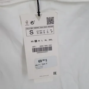 Zara Maxi Dress Womens Small White Sleeveless Cut-Out Back Spaghetti Straps thumbnail 6