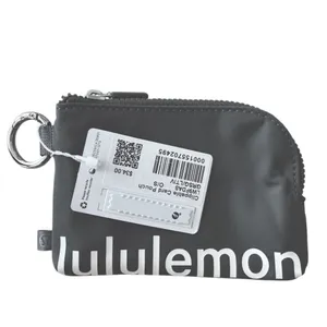 Lululemon Clippable Card Pouch Grey Sage / Light Ivory thumbnail 6