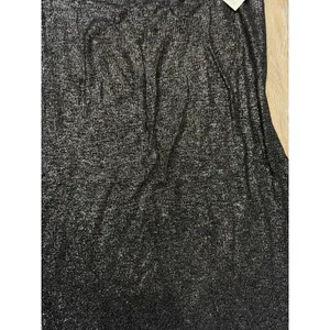 Aerie No Party Needed Maxi Dress Womens Medium Black Shimmer Slip Dress NWT thumbnail 4
