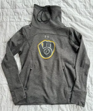 Under Armour Milwaukee Brewers Cold Gear Funnel Neck thumbnail 1