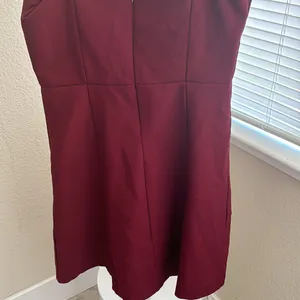 Dark red mini dress thumbnail 6