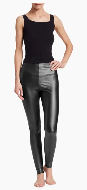Commando Faux leather lined leggings size medium thumbnail 1