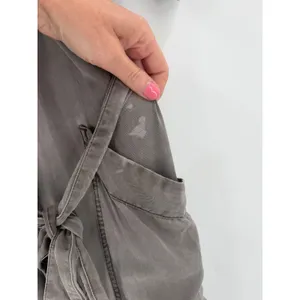 Young Fabulous & Broke Jumpsuit Womens Small Gray Tencel Utility‎ Cargo Gorpcore thumbnail 12