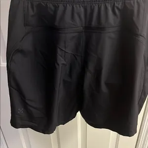 Lululemon Women’s Pull-On Elastic Black Athletic Shorts Drawstring Pockets-Med thumbnail 10