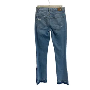 American Eagle Jeans Blue 90's‎ Low Rise Skinny Kick Distressed Sz 00 thumbnail 2