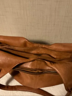 Woven Center Detail Hobo Bag in Brown thumbnail 9