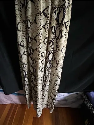 Marineblu Women’s Snake Print Halter Maxi Pants Romper Jumpsuit SM thumbnail 4