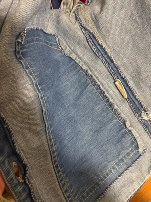 GAP 70s/80s Blue Denim Button-Front Vest thumbnail 4