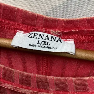 Zenana ribbed boat Neck Distressed raglan top Coral L/XL thumbnail 7
