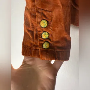 Trovata Brown Corduroy‎ Blazer Size Small 3 Button thumbnail 4