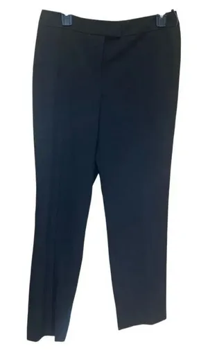 Ann Klein Mid-rise Black Pleated Front Dress Pants Straight Sz 6 NEW #778 thumbnail 1