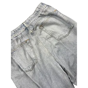 Rag & Bone Miramar Wide Leg Trompe L'oeil Sweatpant Jeans Light Wash L thumbnail 6