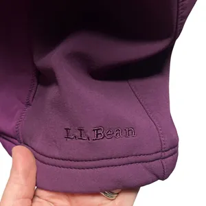 L.L. Bean Women's Softshell‎ Fleece Lined Vest Plum Purple Size Large EUC thumbnail 6